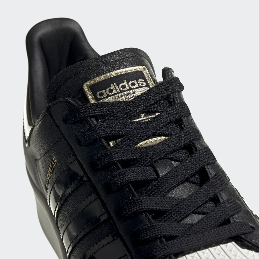 SUPERSTAR BOLD W Black Pink同款经典运动鞋