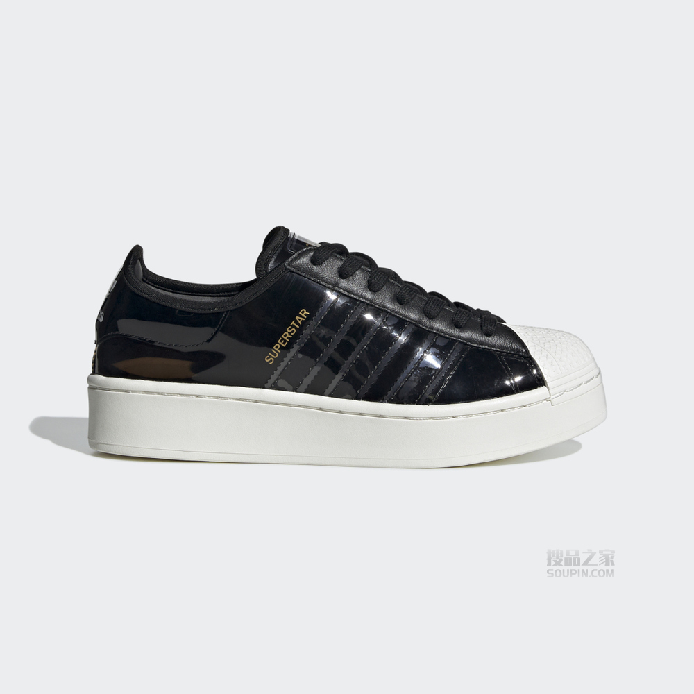 SUPERSTAR BOLD W Black Pink同款经典运动鞋