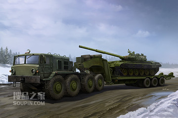 苏联MAZ-537G后期型带ChMZAP-9990半挂车 