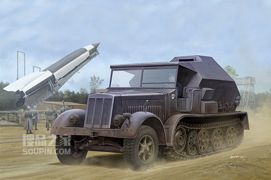 德国Sd.Kfz.7/3半履带拖车 