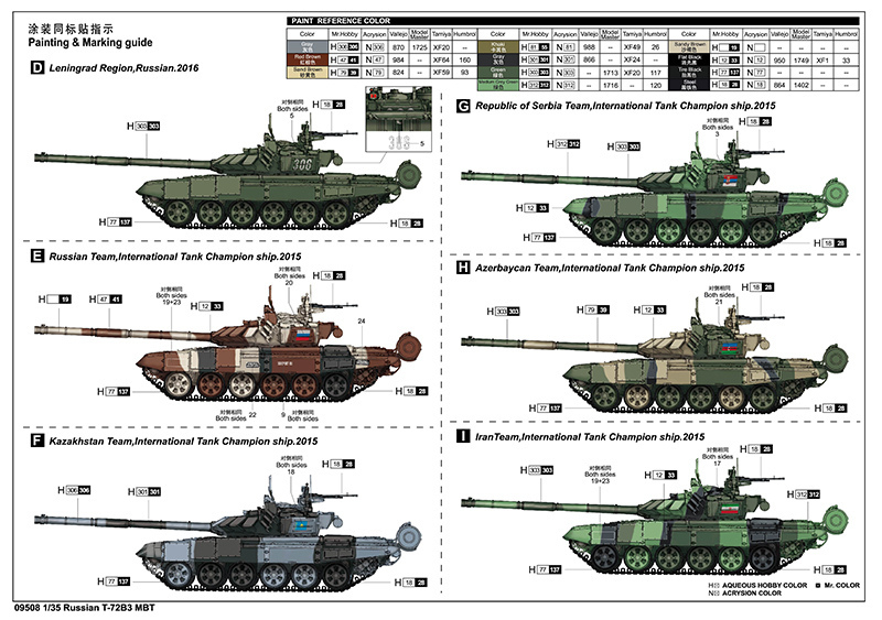 俄罗斯T-72B3主战坦克 