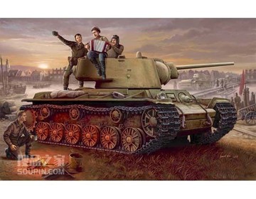 苏联KV-1 1942年型轻量化铸造炮塔坦克 