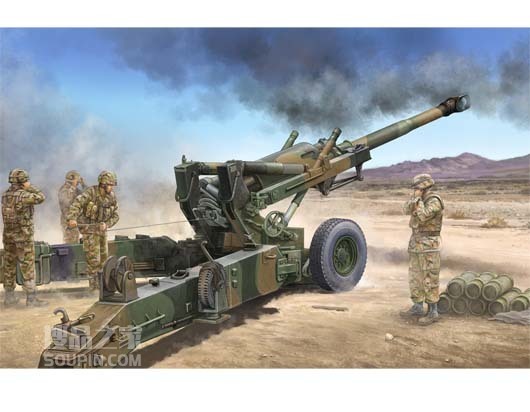 美国M198(155mm)榴弹炮早期型 