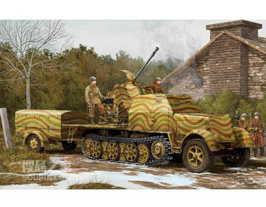 德国37毫米Flak43型(Sd.Kfz.7/2)半履带自行高炮 