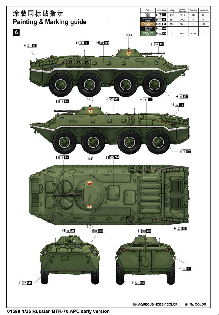 俄罗斯BTR-70 装甲输送车 (早期型) 