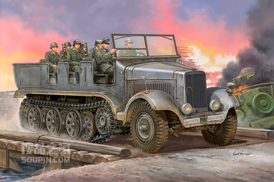德国Sd.Kfz.6五吨半履带火炮牵引车 