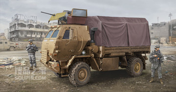 美国M1078轻型战术卡车(装甲驾驶室) 