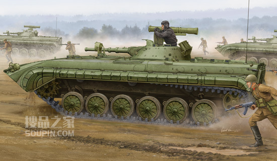 苏联BMP-1P步兵战车 