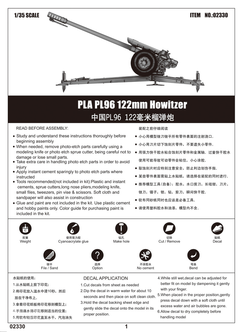 中国PL96 122毫米榴弹炮 