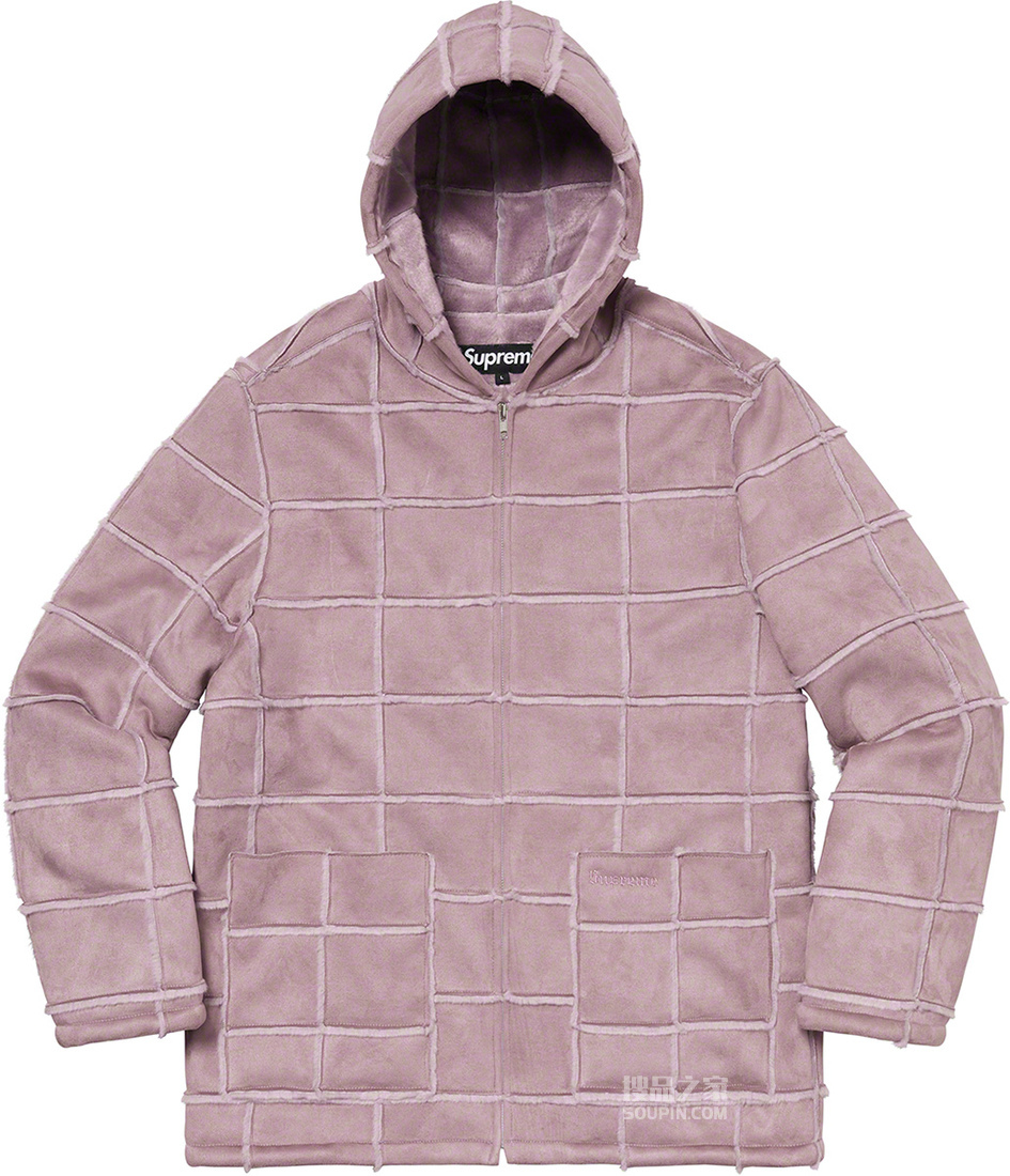 Faux Suede Patchwork Hooded Jacket 2020春夏