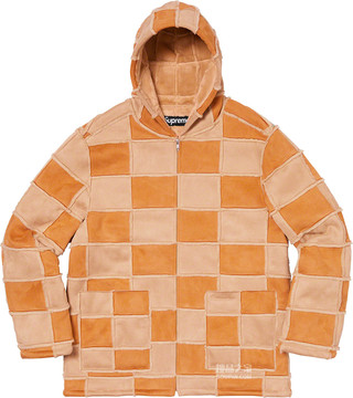 Faux Suede Patchwork Hooded Jacket 2020春夏