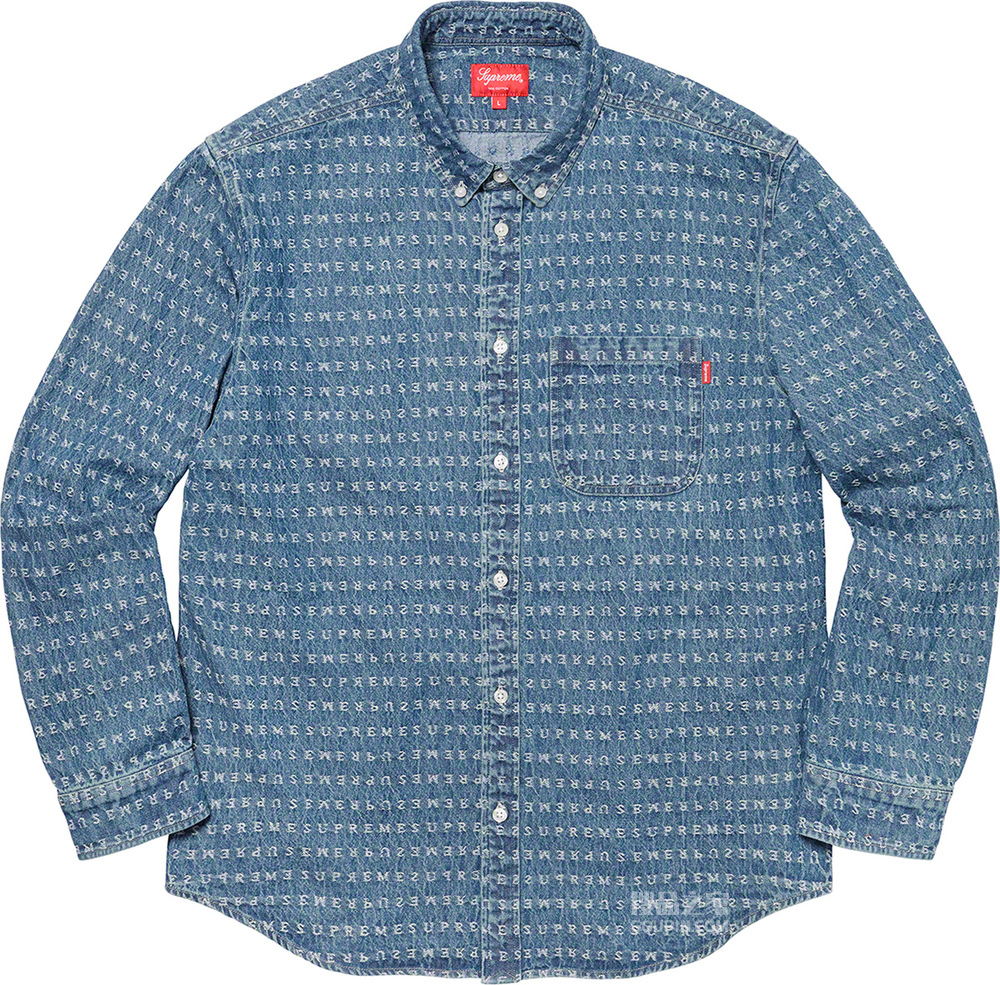 Jacquard Logos Denim Shirt 2020春夏
