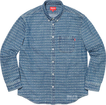 Jacquard Logos Denim Shirt 2020春夏
