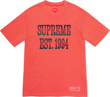 Cotton Mesh Gradient Logo S/S Top 2020春夏