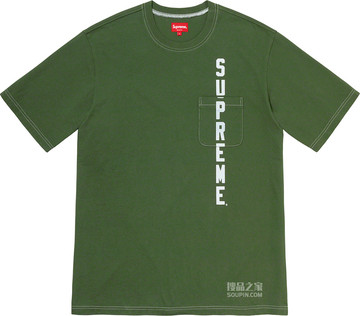 Contrast Stitch Pocket Tee 2020春夏