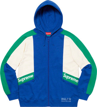 Color Blocked Zip Up Hooded Sweatshirt 2020春夏