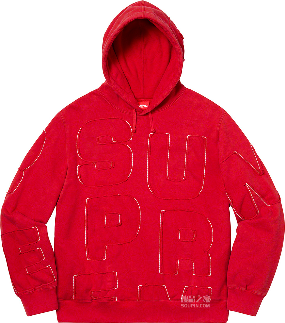 Cutout Letters Hooded Sweatshirt 2020春夏