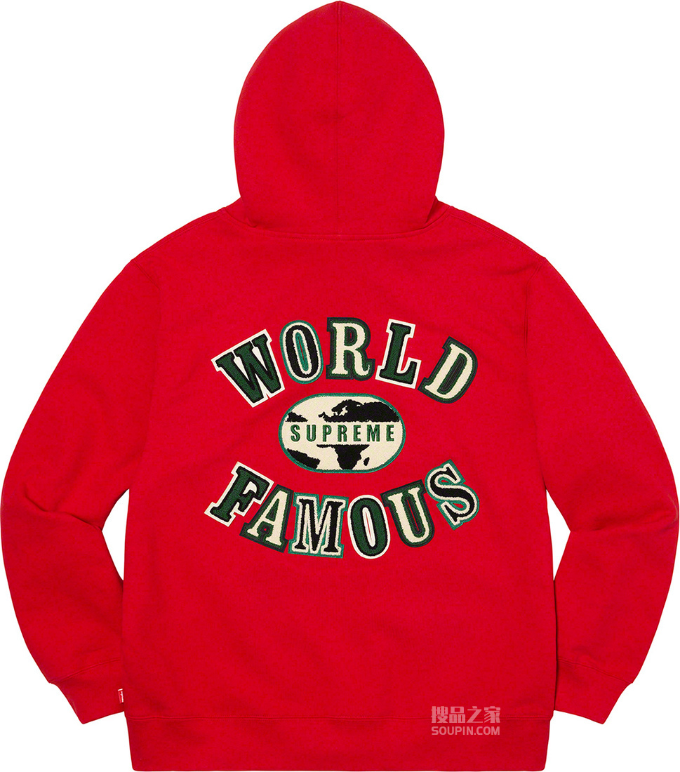 World Famous Zip Up Hooded Sweatshirt 2020春夏