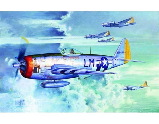 美国P-47D“雷电”战斗机水泡式座舱盖 