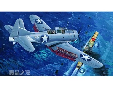 美国海军 SBD-3 “无畏”俯冲轰炸机 中途岛纪念版 