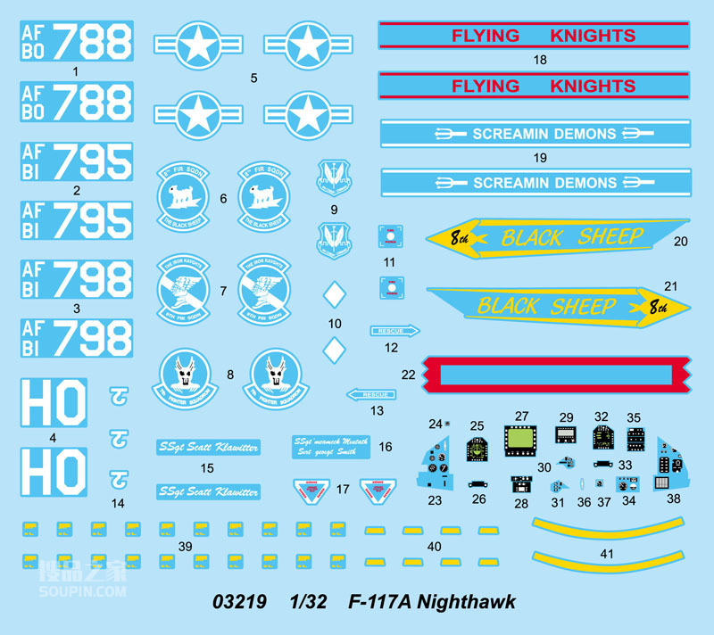 美国F-117A“夜鹰”隐型战斗机 
