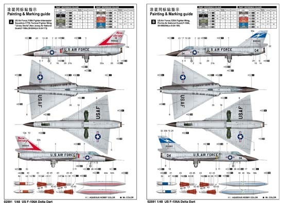 美国F-106A“三角标枪”截击机 