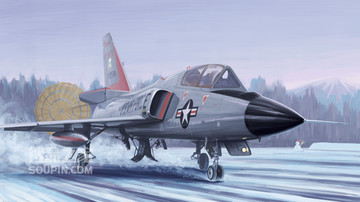 美国F-106B“三角标枪”截击机 