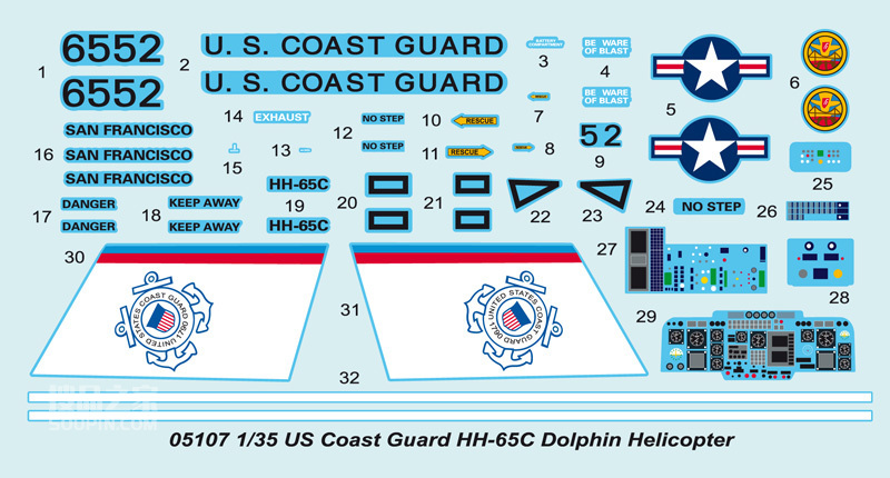 美国海岸警卫队HH-65C“海豚”直升机 