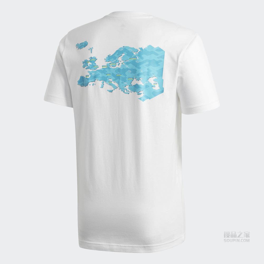 Euro 2020 Map 足球运动短袖T恤