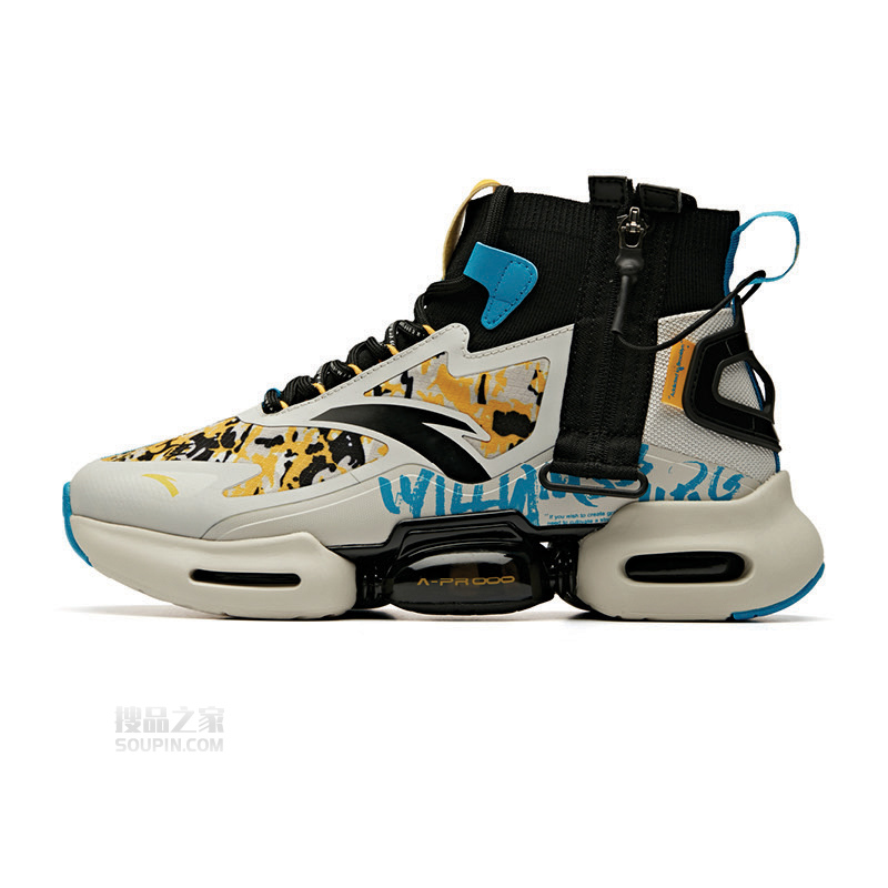 男鞋运动鞋全掌气垫跑步高帮休闲鞋