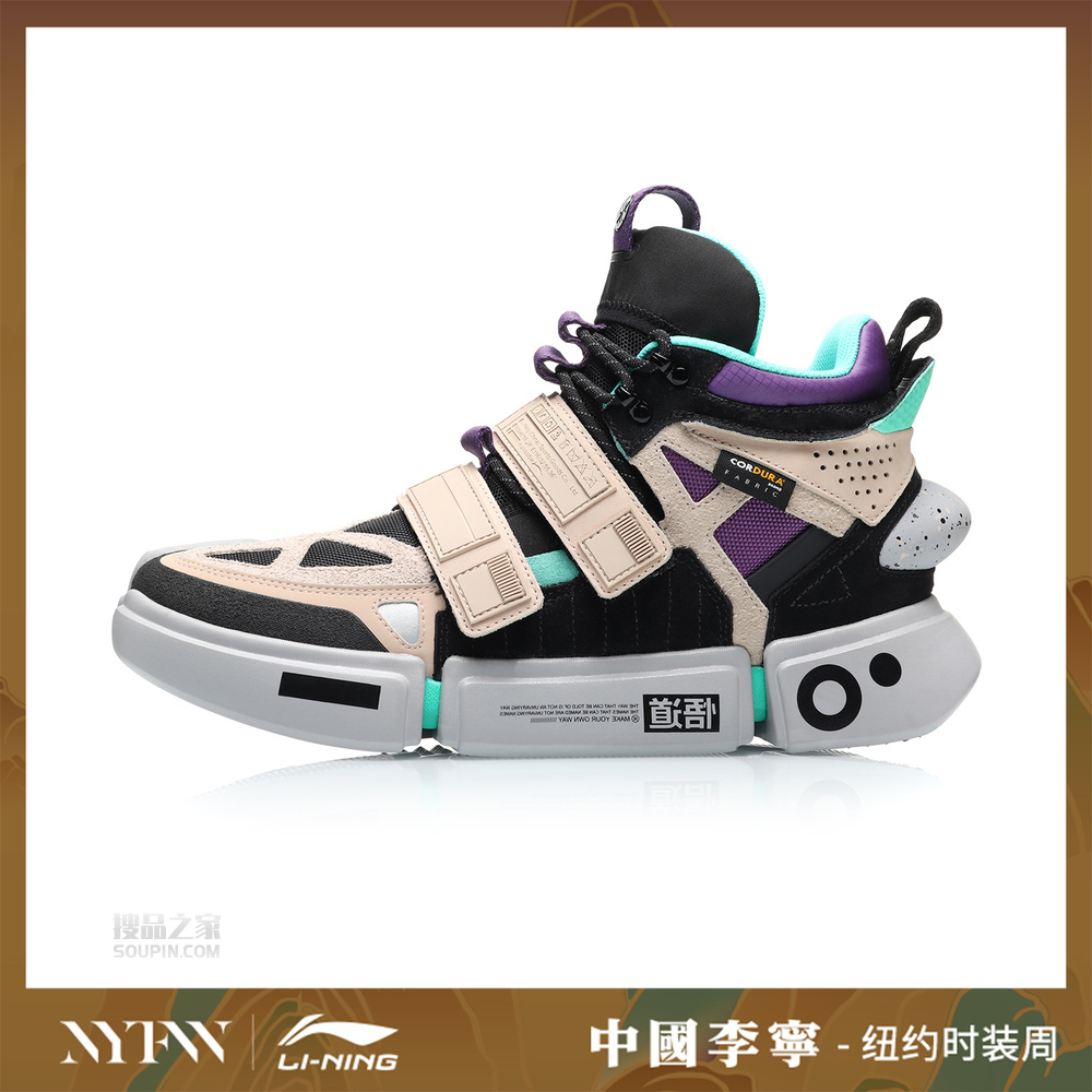 中国2019纽约时装周系列悟道ACE+男子高帮韦德休闲鞋