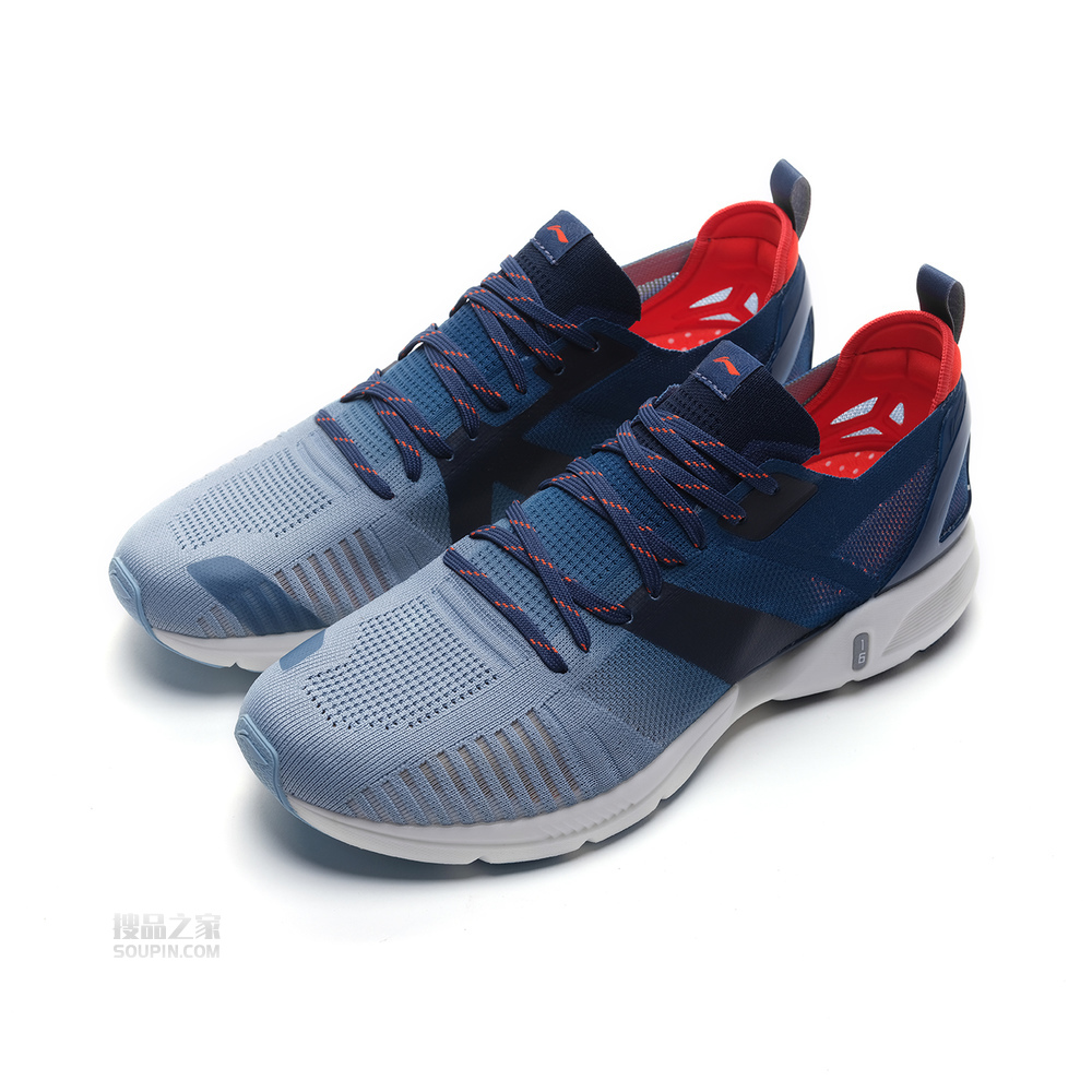 超轻16男子一体织透气轻质跑鞋