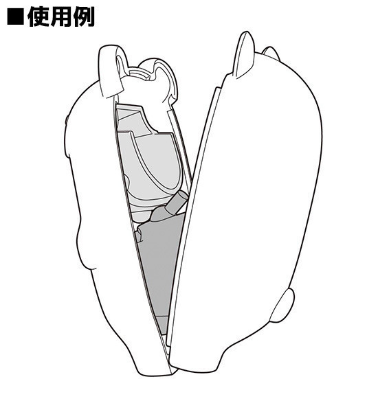 粘土人More 替换表情收纳套件 人偶服Ver.（粉色兔） [粘土人More]