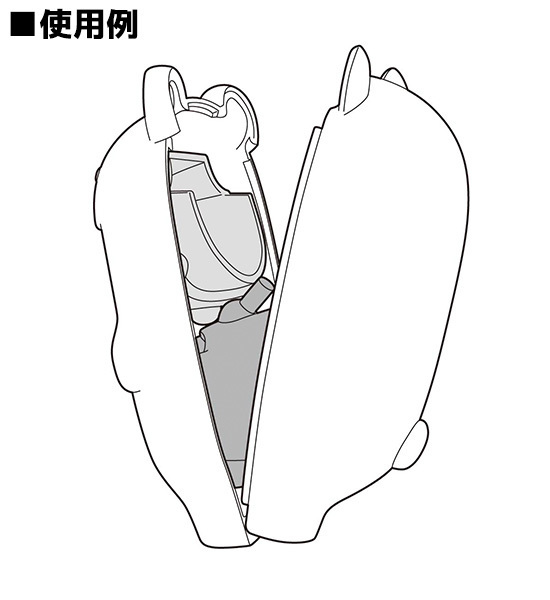 粘土人More 替换表情收纳套件 人偶服Ver.（兔子） [粘土人More]