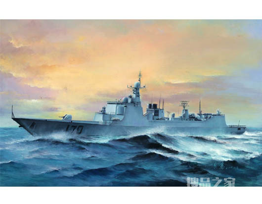 中国海军052型170兰州号导弹驱逐舰 