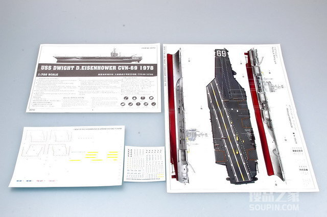 美国海军得怀特.艾森豪威尔号航空母舰 CVN-69 1978年 
