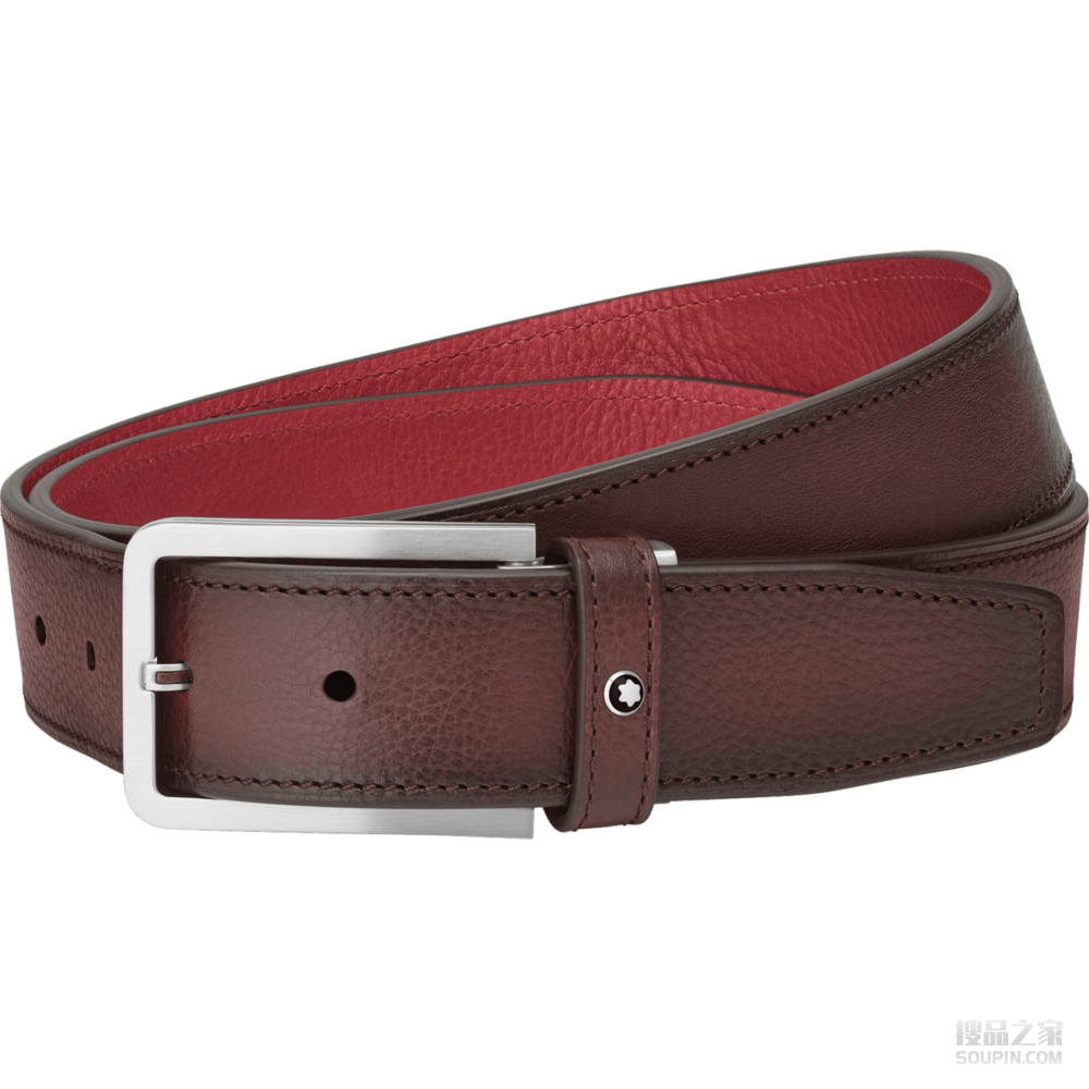 矩形哑光精钢和镀金PVD涂层侧边装饰皮带