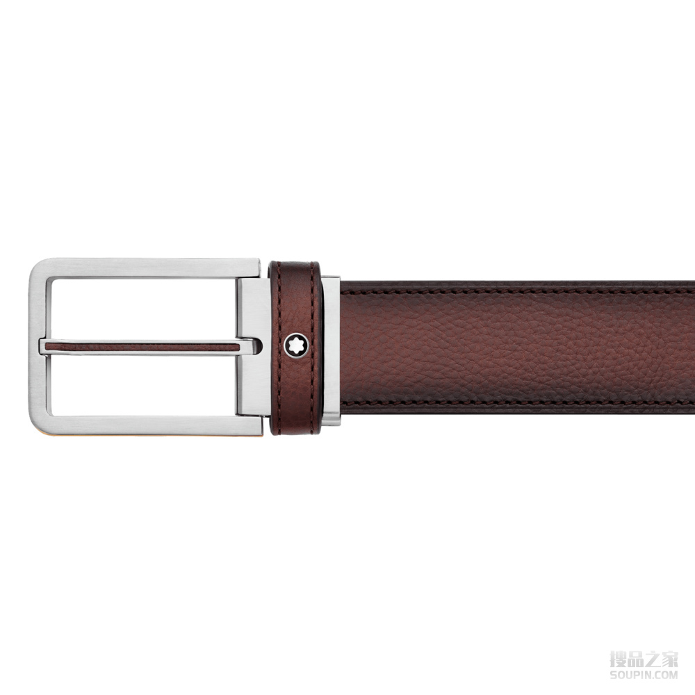 矩形哑光精钢和镀金PVD涂层侧边装饰皮带