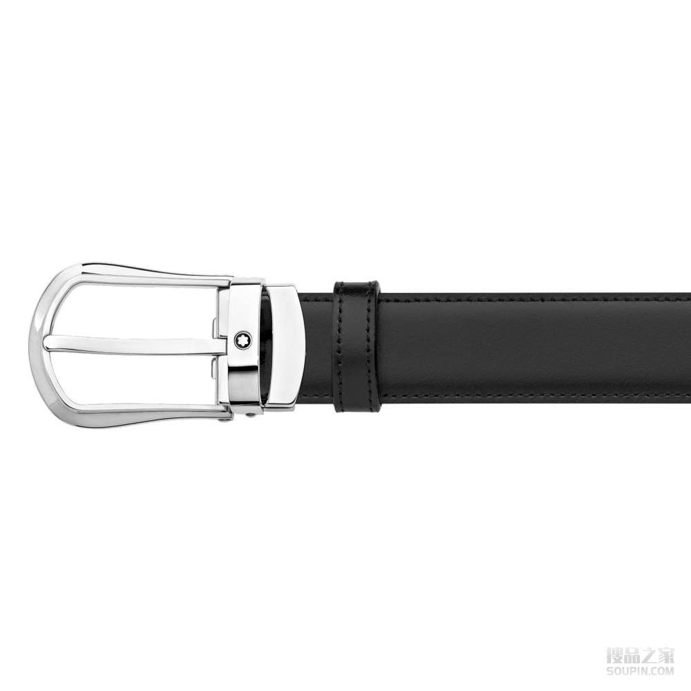 黑色/棕色双面自由剪裁商务皮带