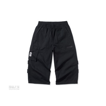 2020BADFIVE篮球系列男子平口宽松七分休闲裤