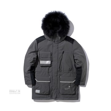 LNG男子90%白鹅绒宽松中羽绒服
