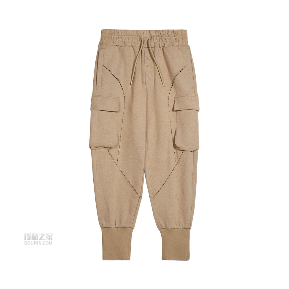 巴黎时装周X成龙功夫系列2020春夏男子收口宽松卫裤