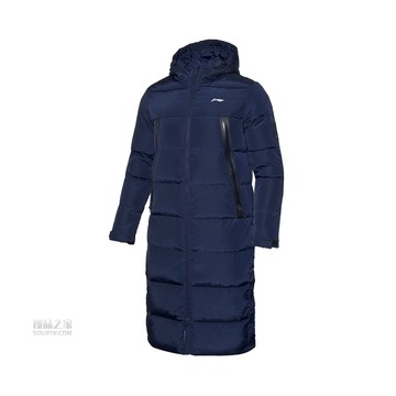 2019羽毛球系列男子保暖白鸭绒长羽绒服