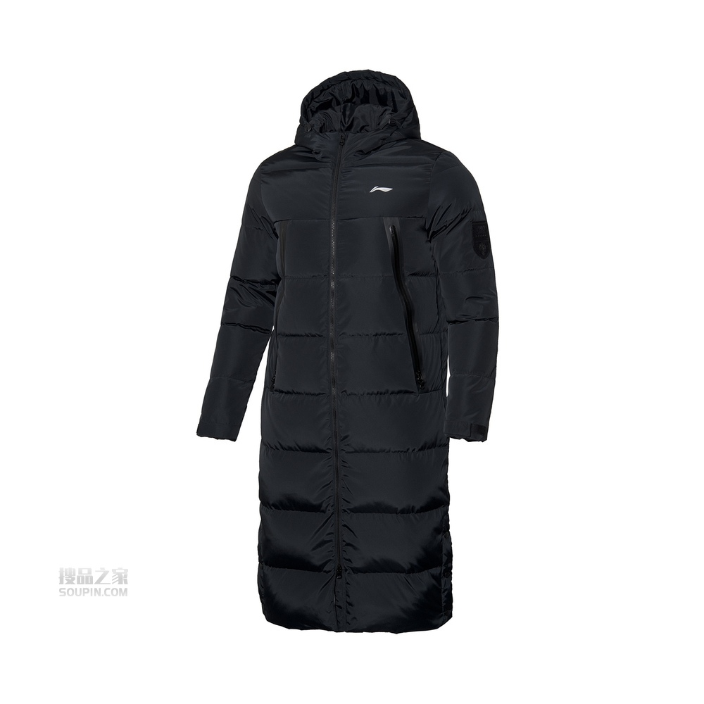 羽毛球系列男子保暖白鸭绒长羽绒服