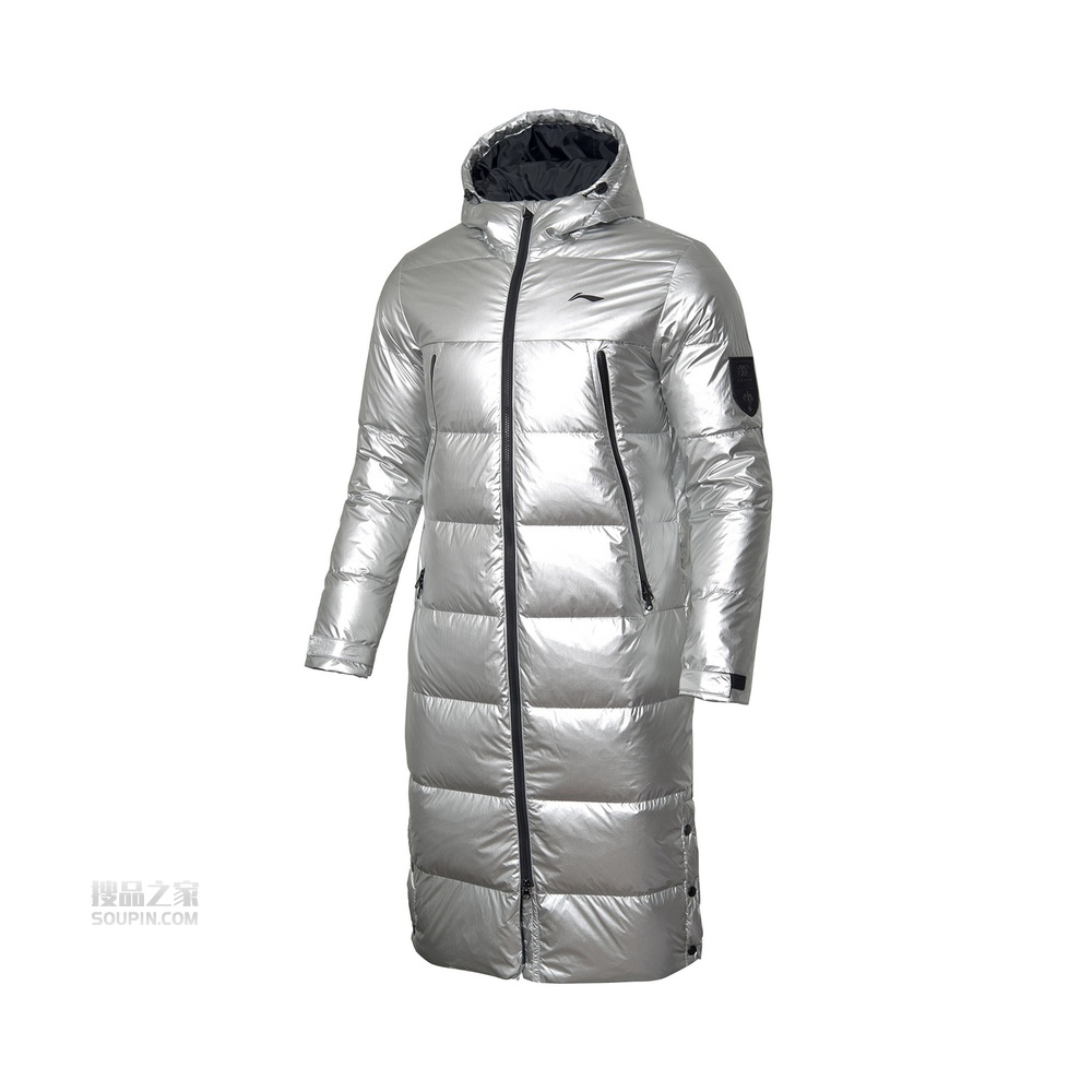 羽毛球系列男子保暖白鸭绒长羽绒服