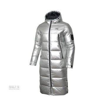 羽毛球系列男子保暖白鸭绒长羽绒服