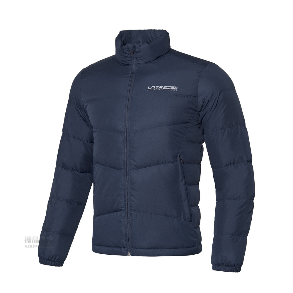 训练系列男子修身90%白鹅绒短羽绒服