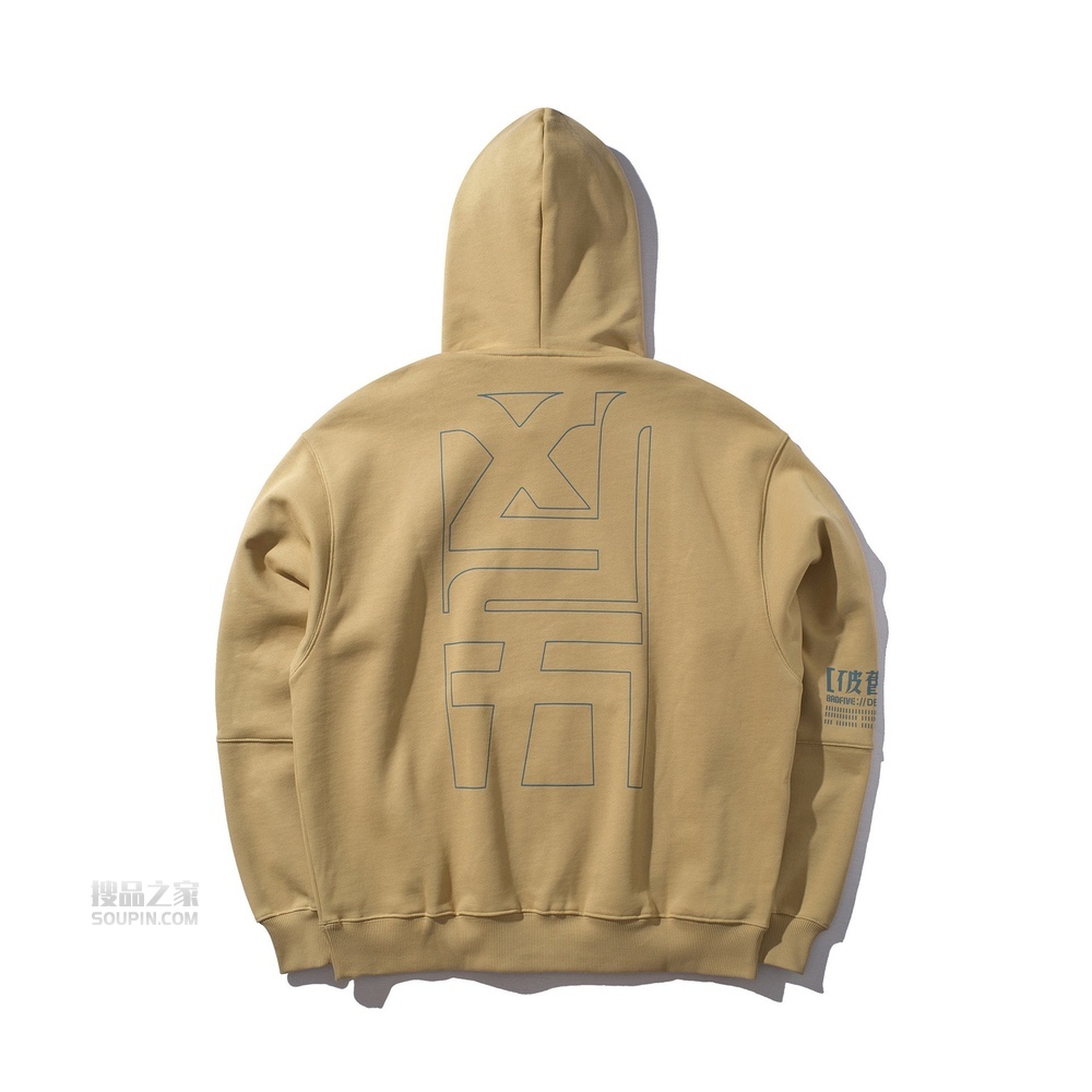 BADFIVE篮球系列男子时尚宽松套头连帽卫衣
