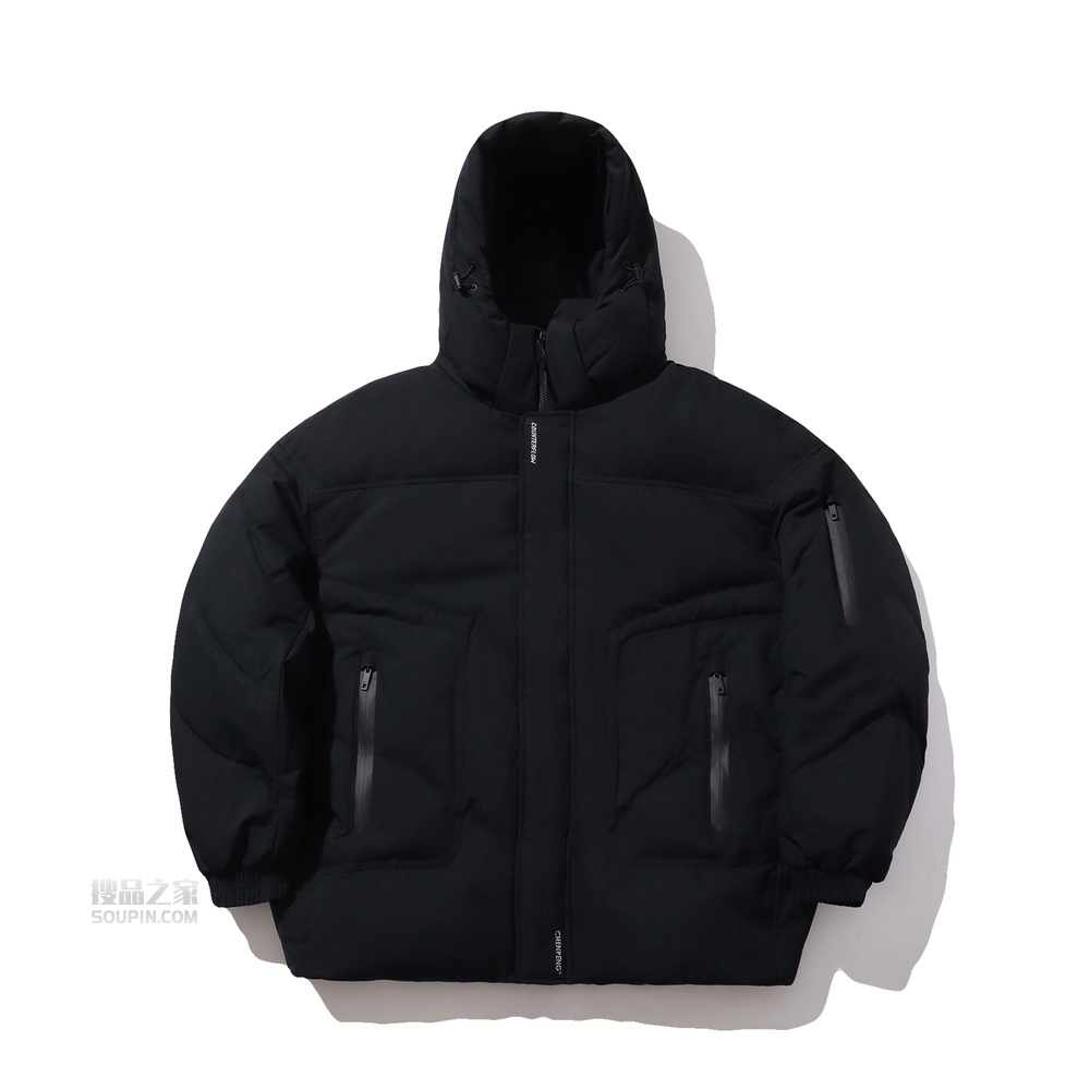 CF溯XChenpeng联名款走秀系列曜变天目男女同款时尚宽松短羽绒服