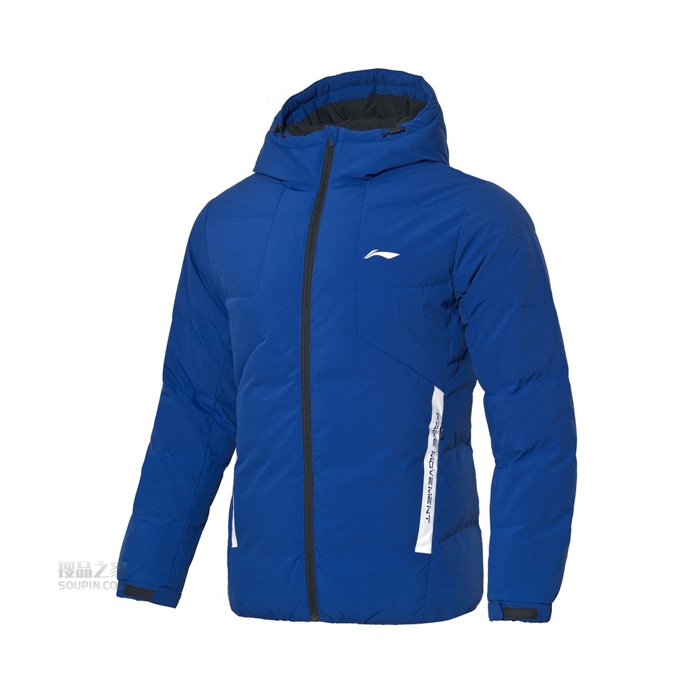 训练系列男子防风透湿鸭绒短羽绒服